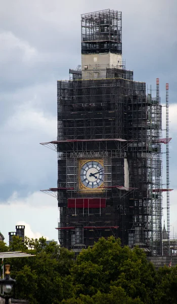 Londres Reino Unido Agosto 2019 Torre Elizabeth Comumente Conhecida Como — Fotografia de Stock