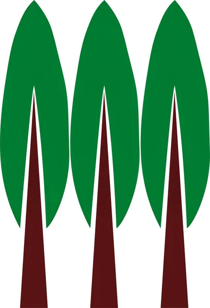 Ilustracja Graficzna Linii Drzew Wykorzystania Jako Logo Lub Stronie Internetowej — Zdjęcie stockowe