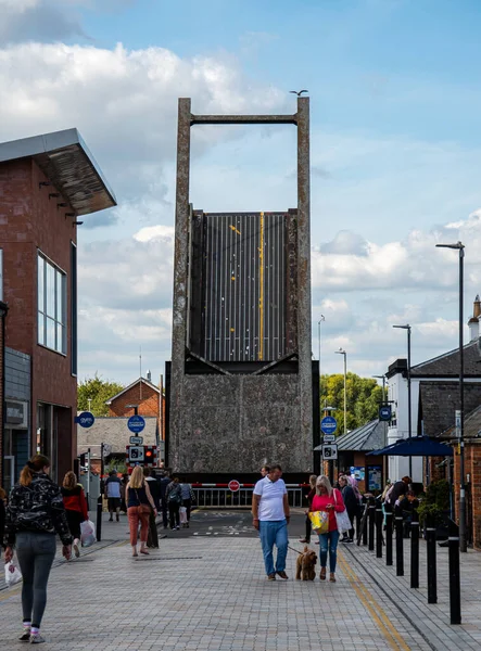 Gloucester United Kingdom September 2019 Llanthony Cantilever Bridge Entrance Gloucester — Stock Photo, Image