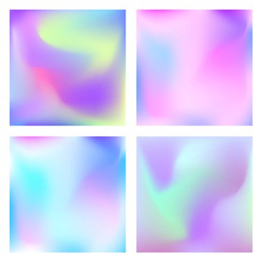 Gradyan seti. Modern arka plan. Poster, afiş, el ilanı ve sunum için renkli sıvı kapak. Modaya uygun yumuşak renk.