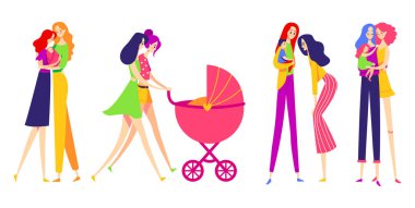 Lezbiyen çiftler. LGBT Koleksiyonu