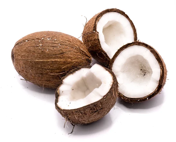 Frische Kokosnuss isoliert — Stockfoto