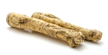 İzole horseradish kök