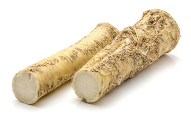 İzole horseradish kök