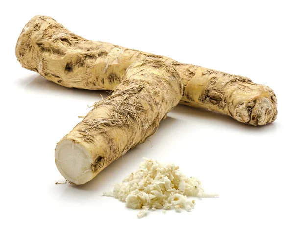 İzole horseradish kök