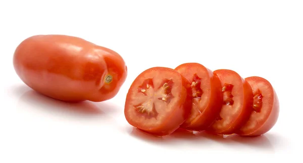 San Marzano pomidorów na białym tle — Zdjęcie stockowe