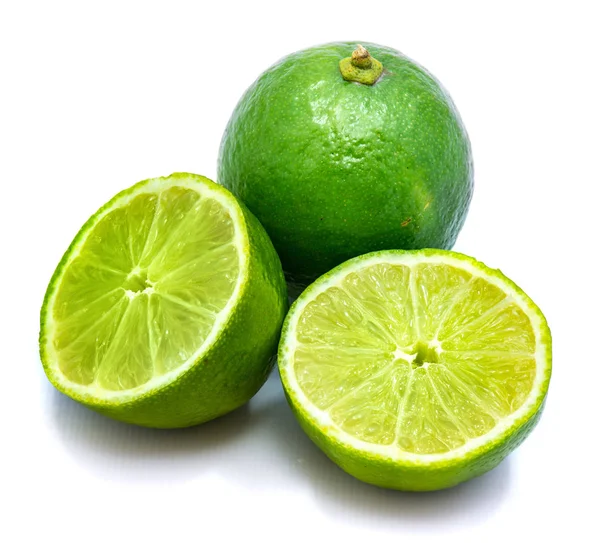 Limão isolado sobre branco — Fotografia de Stock