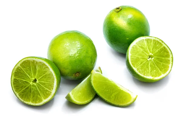 Beyaz izole limon — Stok fotoğraf