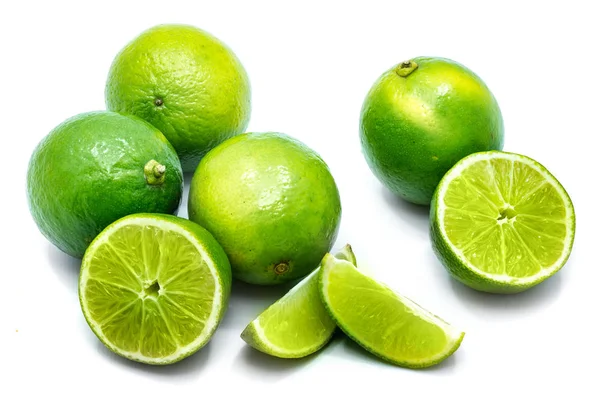 Beyaz izole limon — Stok fotoğraf