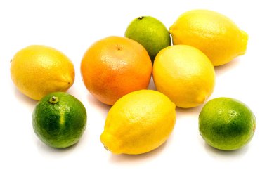 narenciye meyve üzerinde beyaz izole