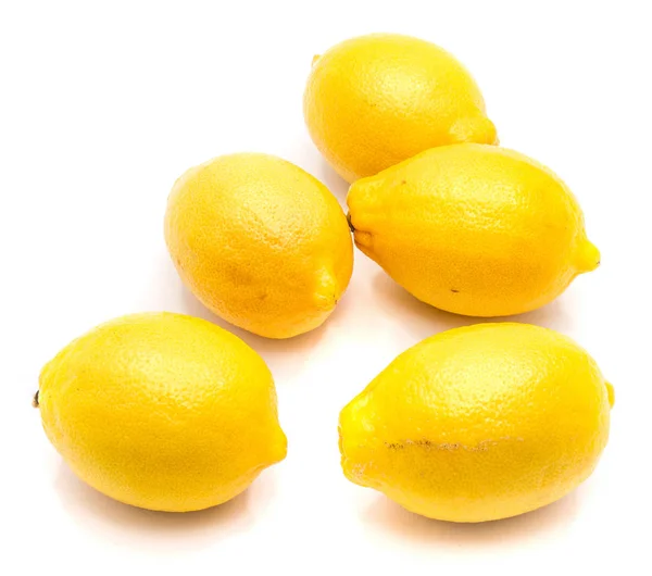 흰 레몬 을 분리 함 — 스톡 사진