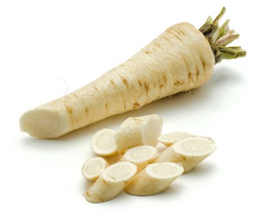 İzole maydanoz kökü