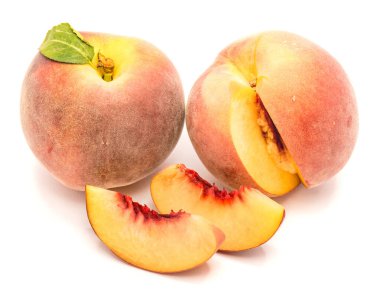 İzole şeftali (persica)