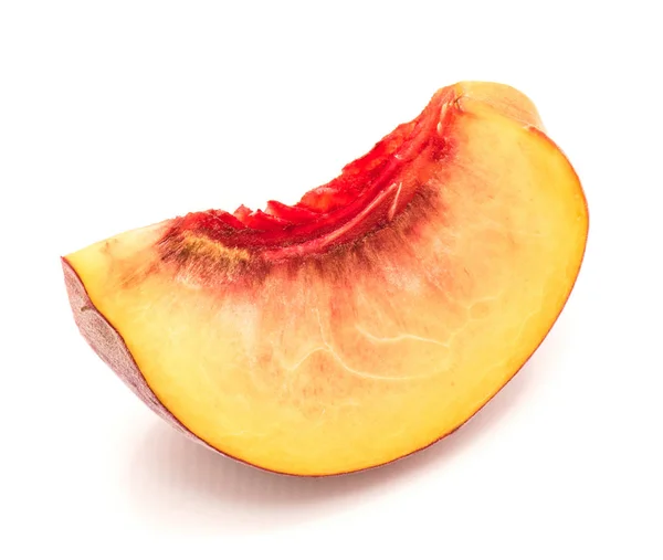 Peach (persica) terisolasi — Stok Foto