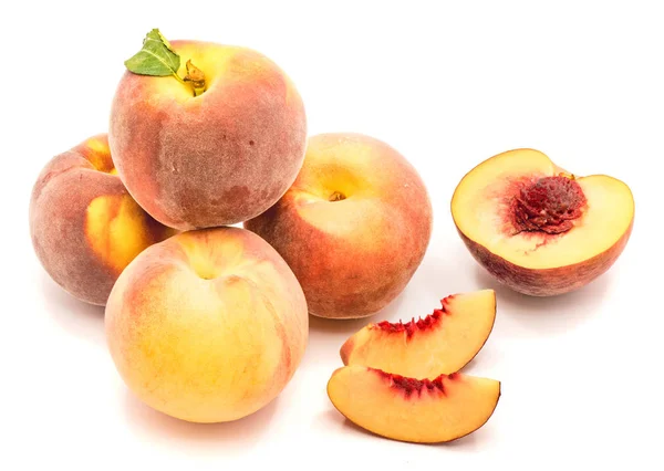 Peach (persica) isolated Royalty Free Stock Photos