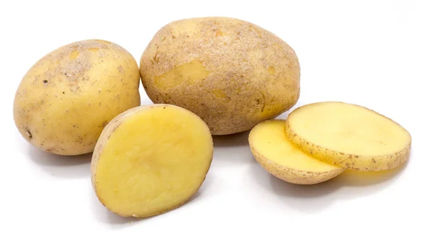 Πατάτα απομονωμένη σε λευκό — Φωτογραφία Αρχείου