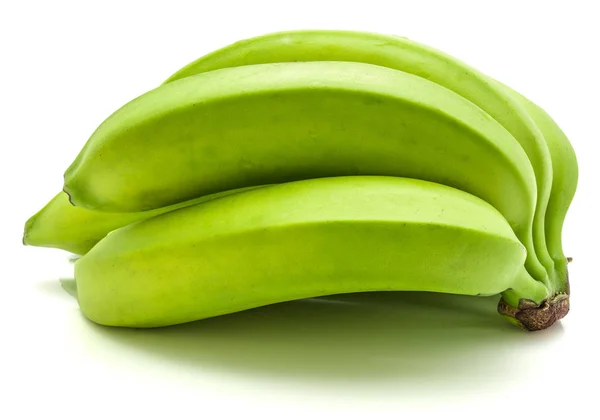Plátano (plátano verde) aislado — Foto de Stock