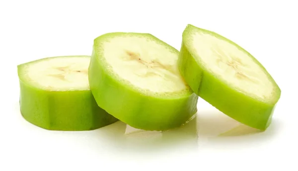 질경이 (녹색 바나나) 절연 — 스톡 사진