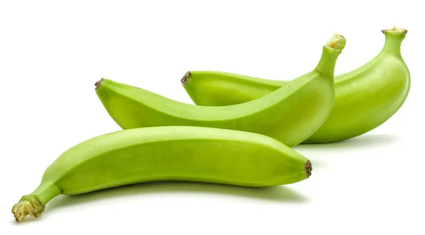 Plátano (plátano verde) aislado — Foto de Stock