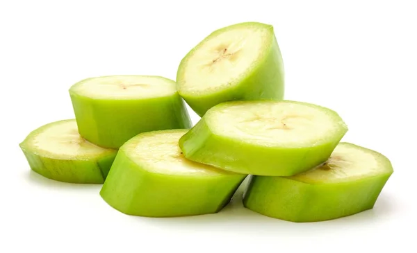 질경이 (녹색 바나나) 절연 — 스톡 사진
