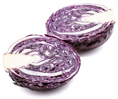 Kırmızı lahana izole edilmiş