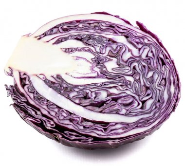 Kırmızı lahana izole edilmiş