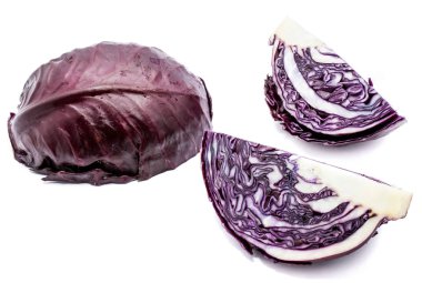 Kırmızı lahana izole edilmiş