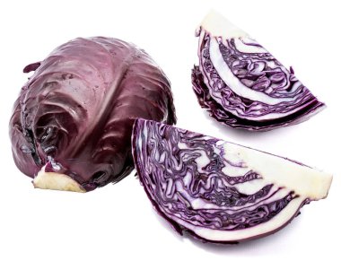 Kırmızı lahana izole edilmiş