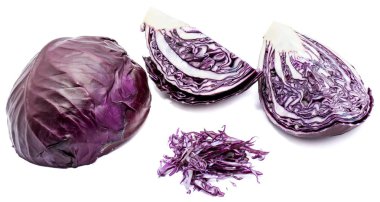 Kırmızı lahana izole edilmiş