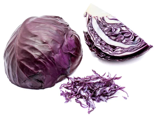 Rotkohl isoliert — Stockfoto