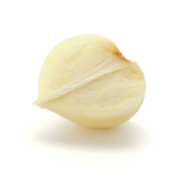 Bawang putih tunggal (bawang putih Cina) terisolasi — Stok Foto