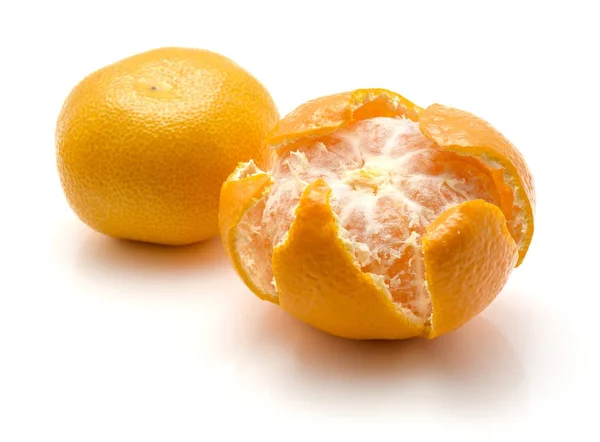 Čerstvé mandarinky, samostatný — Stock fotografie