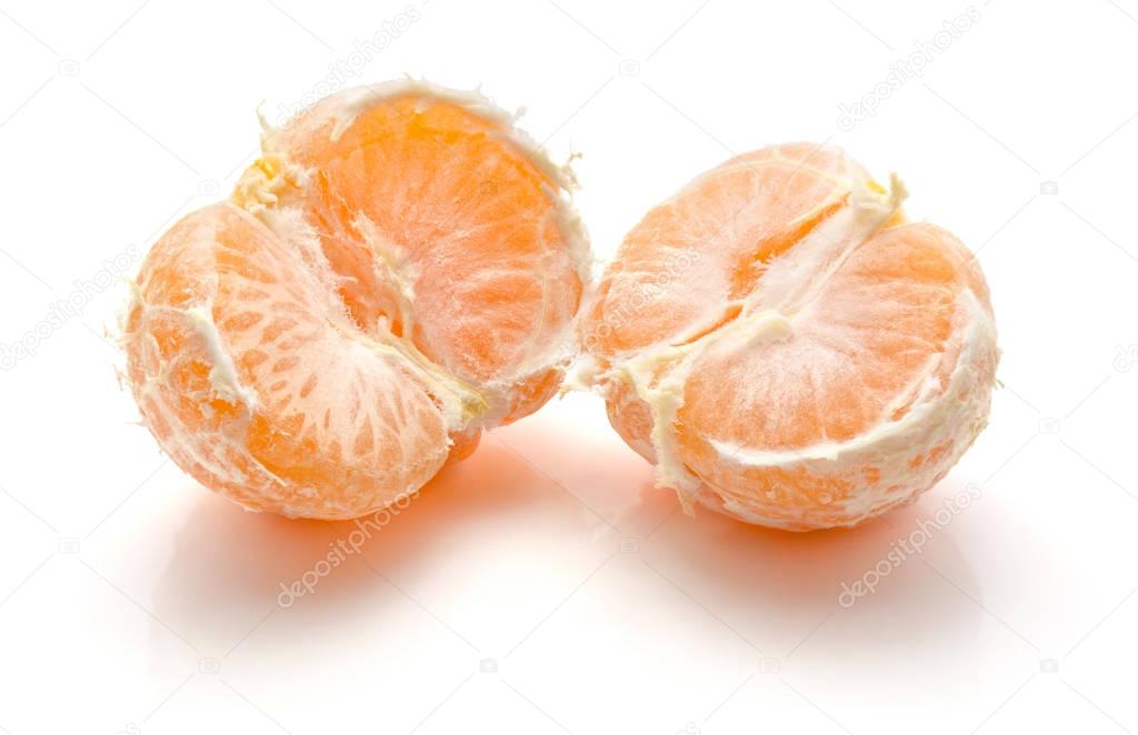 Fresh tangerine isolated