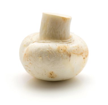 Beyaz adam izole champignon