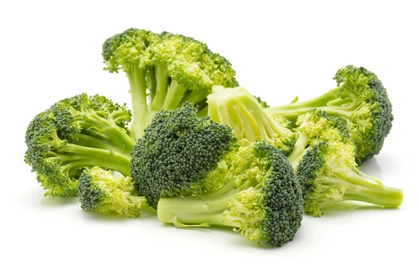 Brocoli Frais Isolé Sur Fond Blanc Hea — Photo