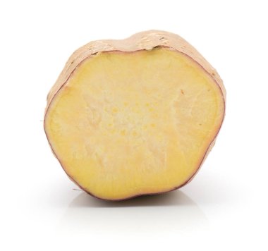 Tatlı patates beyaz arka plan üzerinde bir hal izole.