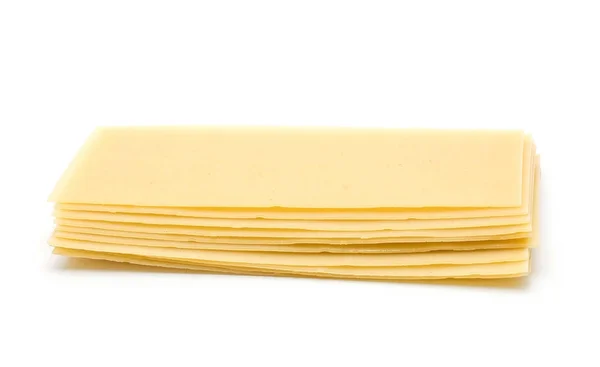 Lasagne Raw Sheets Isolated White Backgroun — Stock Photo, Image