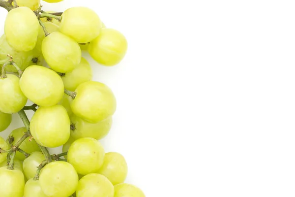 Vista Superior Racimo Uva Verde Variedad Early Sweet Grapaes Aislada — Foto de Stock