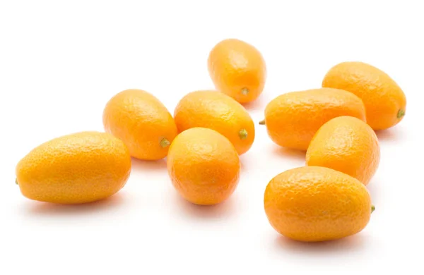 Kumquat Stack Isolerad Vita Bak — Stockfoto
