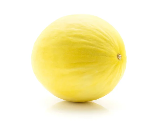 Melón Melón Amarillo Aislado Sobre Fondo Blanco —  Fotos de Stock