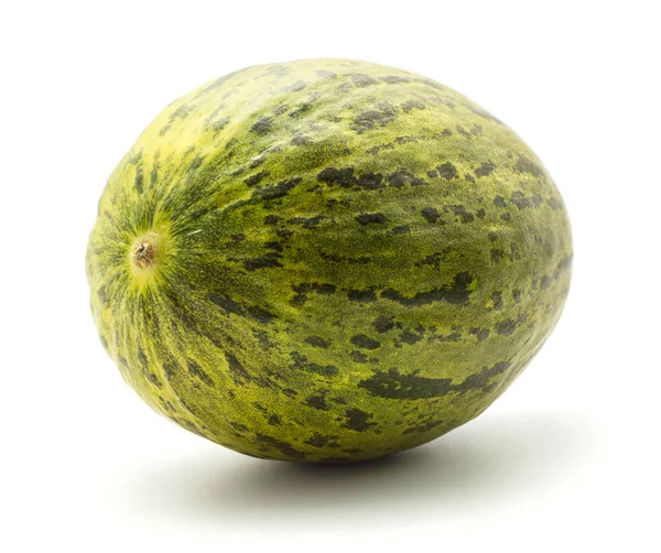 Melon Piel Sapo Père Noël Variété Noël Isolé Sur Fond — Photo