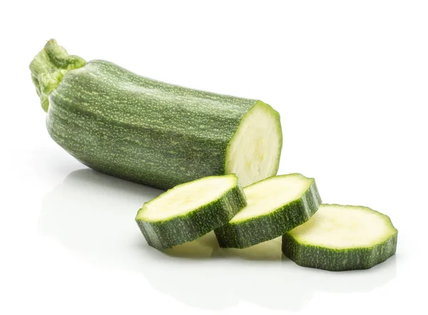 Courgett에 라운드 슬라이스 — 스톡 사진