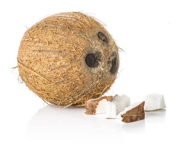 조각과 Mea와 섬유질 코코넛 — 스톡 사진