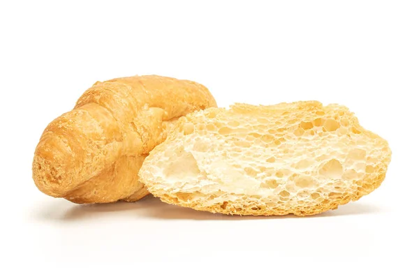 Verse mini croissant geïsoleerd op wit — Stockfoto