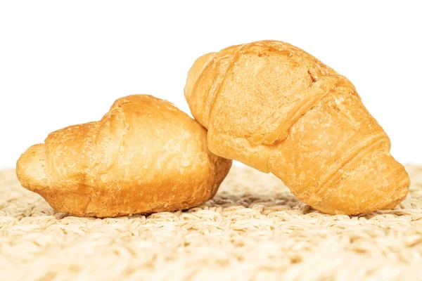 Verse mini croissant geïsoleerd op wit — Stockfoto