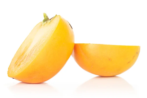 Sweet orange persimmon isolated on white — Stock Photo, Image