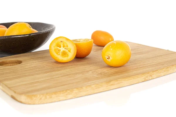 Tasty orange kumquat isolated on white — Stock Photo, Image