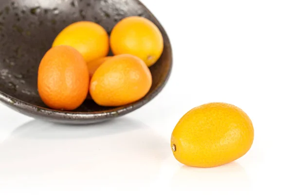 Tasty orange kumquat isolated on white — Stock Photo, Image