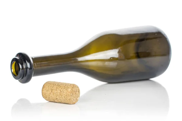 Corcho de vino común aislado en blanco —  Fotos de Stock
