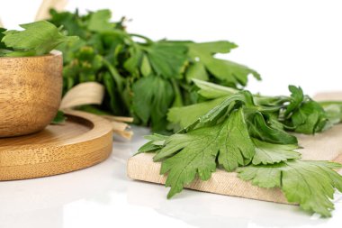 Düz yapraklı maydanoz.